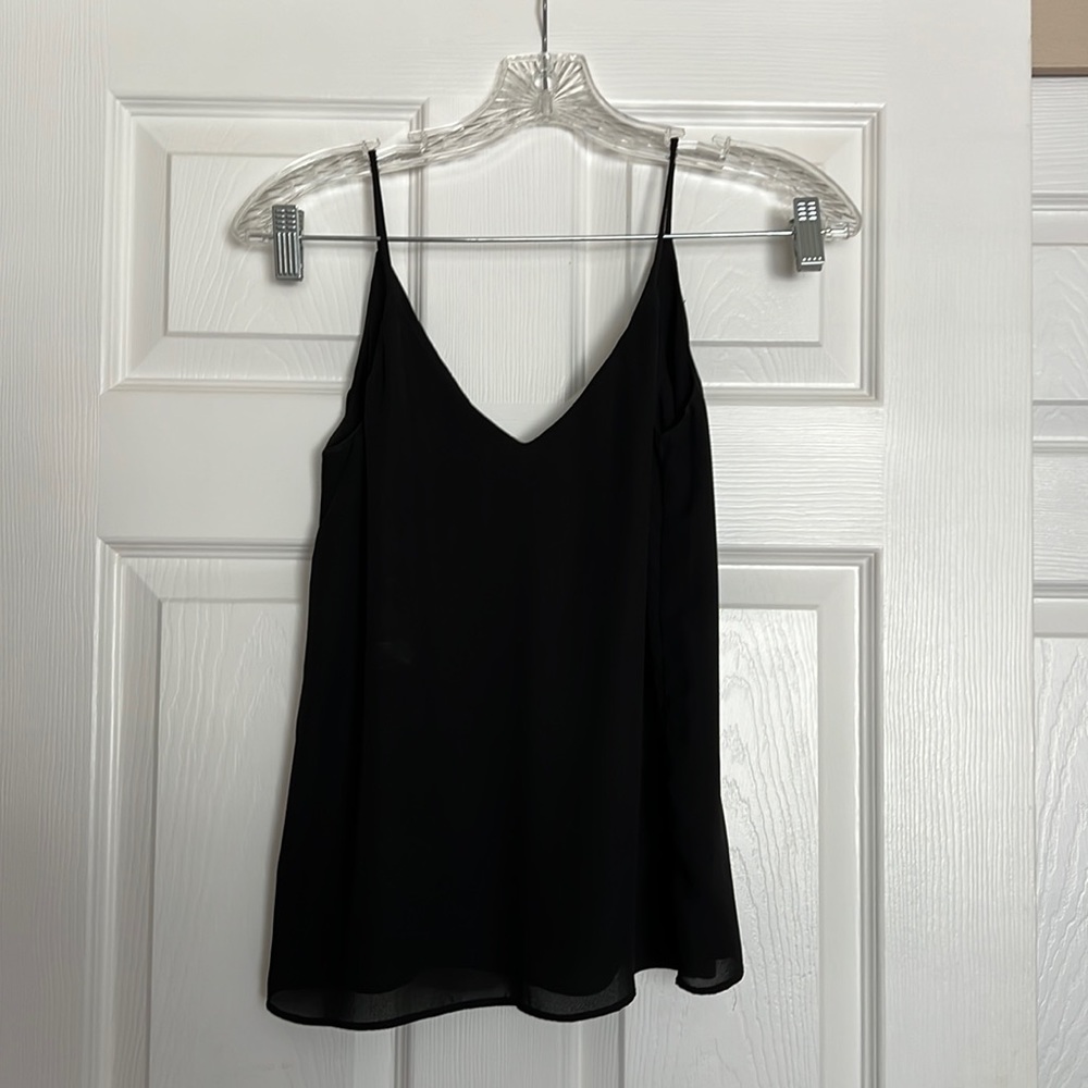 H&M Black Crepe Cami Blouse 0